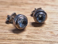 Echte aquamarin hrringe gebraucht kaufen  Weinböhla