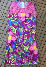 Vestido fantasia de Halloween infantil hippie estilo anos 60 GIRLS flower power *FRETE GRÁTIS* comprar usado  Enviando para Brazil