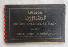 Vtg 1940's Wilson Official Basketball Score Book Central California Youth Basket, usado comprar usado  Enviando para Brazil