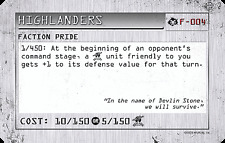 Mechwarrior 004 highlanders for sale  Nebo