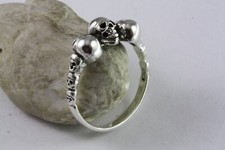 Totenkopfring biker skull gebraucht kaufen  Freyburg
