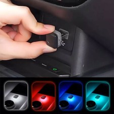 1x Mini USB LED luz de carro luz de atmosfera interior kit de iluminação de lâmpada decorativa, usado comprar usado  Enviando para Brazil