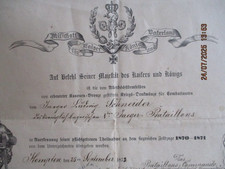 Besitz zeugnis 1873 gebraucht kaufen  Deutschland