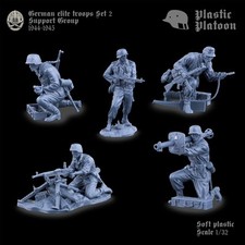 PP047 GERMAN ELITE TROOPS SET 2 SUPPORT GROUP. By PLASTIC PLATOON, usado comprar usado  Enviando para Brazil