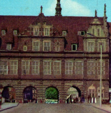 Vintage Postcard Gdansk Poland Zelona Brama Green Gate, używany na sprzedaż  Wysyłka do Poland