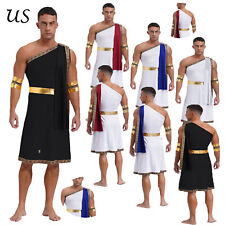 Fantasia grega antiga masculina sexy conjunto de toga romana cosplay vestido de festa de Halloween comprar usado  Enviando para Brazil