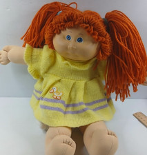 Cabbage Patch kid - cabelo vermelho - dois rabos de cavalo e olhos azuis vintage com roupas comprar usado  Enviando para Brazil