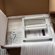 Bom suporte de monitor branco multifuncional - para conforto em home office.  Novo comprar usado  Enviando para Brazil