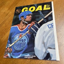 Goal Magazine Detroit Red Wings Vs Edmonton Oilers 1990-91 NHL Mark Messier comprar usado  Enviando para Brazil