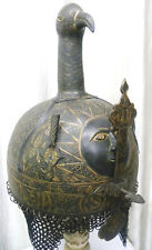 Usado, ARMADURA MUSEU NÍVEL CAPACETE GUERREIRO TURCO PAVÃO TOPO CALIGRAFIA ÁRABE SOL FIG comprar usado  Enviando para Brazil
