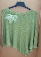 Poncho Suzie Where feminino rede de peixe crochê asa de morcego capa tamanho único verde comprar usado  Enviando para Brazil