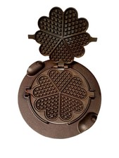 Waffeleisen gusseisen herzför gebraucht kaufen  Guben