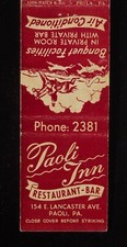 Usado, 1940s Paoli Inn Restaurant Bar Phone 2381 Conestoga Mill Bryn Mawr Paoli PA MB comprar usado  Enviando para Brazil