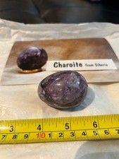 Charoite gemstone egg for sale  WAKEFIELD