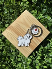 Maltese dog keyring for sale  BLACKPOOL