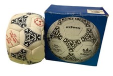 BOLA DE FÓSFORO OFICIAL COPA DO MUNDO FIFA 1986 ADIDAS ASTECA com CAIXA original, usado comprar usado  Enviando para Brazil