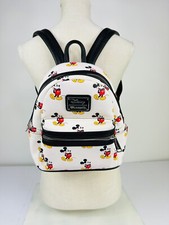 Mochila de couro sintético Disney Mickey Mouse branca e preta comprar usado  Enviando para Brazil