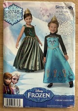 Fantasia de princesa Frozen Anna Elsa padrão de costura Simplicity S0748 meninas tamanho 3-8 comprar usado  Enviando para Brazil