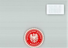 38105650 - Warszawa Ambasada Rzeszy Esterreichische Warsaw znaczek pieczęci na sprzedaż  Wysyłka do Poland