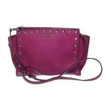 Michael Kors, torba na ramię, Selma, damska, skóra, różowy, jednokolorowa, 22, 7 #5FL na sprzedaż  PL