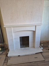 White marble fire for sale  WEYMOUTH
