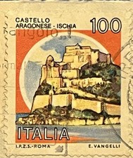 Francobollo castello aragonese usato  Valfloriana