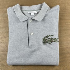 Camisa polo Lacoste tamanho 4 (M) cinza croco mágica multi crocodilo manga curta ajuste regular comprar usado Camisa polo Lacoste tamanho 4 (M) cinza croco mágica multi crocodilo manga curta ajuste regular comprar usado  Enviando para Brazil