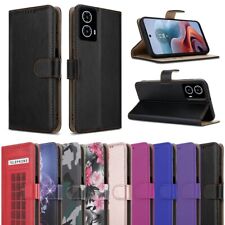 Capa telefone suporte flip magnético carteira couro para Motorola Moto G04/G24 comprar usado  Enviando para Brazil
