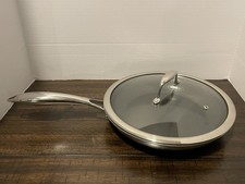 Frigideira híbrida HEXCLAD 10" aço inoxidável antiaderente frigideira com tampa (H2) comprar usado Frigideira híbrida HEXCLAD 10" aço inoxidável antiaderente frigideira com tampa (H2) comprar usado  Enviando para Brazil