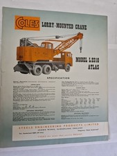 Coles lorry mounted for sale  BARNSLEY