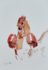 watercolor rooster for sale watercolor rooster for sale Tucson