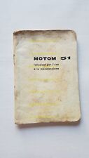 Motom 1957 manuale usato  Vimodrone