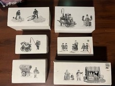 DEPT 56 GENERAL DICKENS ACC.  CHELSEA MARKET VENDORS MONGERS (CONJUNTO DE 6) E CARRINHOS comprar usado  Enviando para Brazil