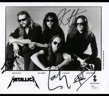 Metallica 8x10 autographed for sale  Trafford