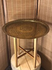 Benares table brass for sale  GLASTONBURY