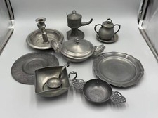 Lot vintage pewter for sale  Burton