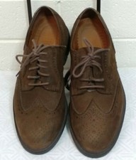 Sapatos masculinos STREETCARS BROGUE tamanho 8,5"M Oxford couro genuíno marrom expresso  comprar usado  Enviando para Brazil