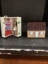 Guarda-roupa e casa vintage em miniatura para casa de bonecas - assinado por artesão. comprar usado  Enviando para Brazil
