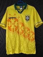 Brasil 1994 Football Jersey Home Soccer Shirt Umbro L Brazil Yellow comprar usado  Enviando para Brazil