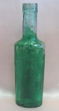 19C. GARRAFA DE VIDRO ANTIGA FEITA À MÃO PARA REMÉDIOS OU LICORES, usado comprar usado  Enviando para Brazil