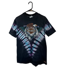 Camisa masculina vintage Harley Davidson grande tintura de gravata apanhador de sonhos fazendeiros de pau anos 90 comprar usado  Enviando para Brazil