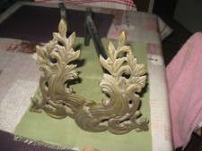 Anciens chenets bronze d'occasion Anciens chenets bronze d'occasion  Aire-sur-la-Lys