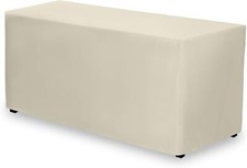 Capa de mesa retangular lavável branca marfim compatível com festa buffet exposição de casamento comprar usado  Enviando para Brazil