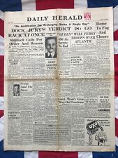 1945 Jornal Serviço Nacional do Reino Unido Argentina navio de tropas RMS Queen Elizabeth comprar usado  Enviando para Brazil