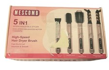 Escova secadora de cabelo MESCOMB 3030C rosa elétrica profissional 5 em 1 alta velocidade, usado comprar usado  Enviando para Brazil