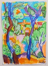 Dessin feutres papier d'occasion  Aigrefeuille-d'Aunis