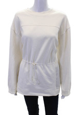 Blusa Athleta Feminina Manga Longa Cordão Oversized Decote Redondo Branca Tamanho GG comprar usado  Enviando para Brazil