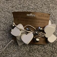 Rustic heart garland for sale  LOUGHBOROUGH