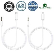 Cabo Auxiliar Iphone 3.5mm Para Música Estéreo Auricular Para Carro Calidad 2PCS comprar usado  Enviando para Brazil