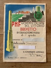 Pnf gioventu italiana usato  Ceriano Laghetto
